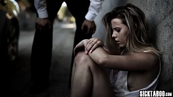 Sexy blonde young girl fucks by a bad guy