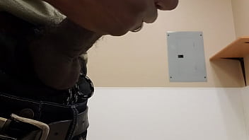 Vegas702jojo couldn't resist busting a nut at work