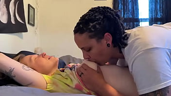 Getting my tits sucked by stud dyke