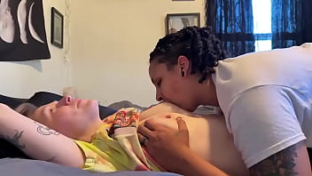 Getting my tits sucked by stud dyke