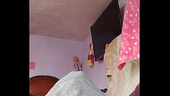 Rich cumshot alone in my step mother in law's room