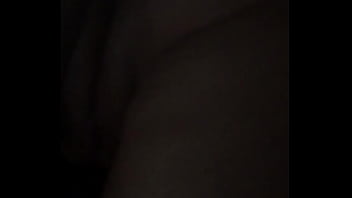 Fingering my wet girlfriends pussy at night