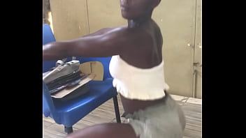 Crazybitch loosing much fat through exercise