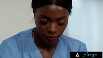 Oiled up babe rewards her masseuse