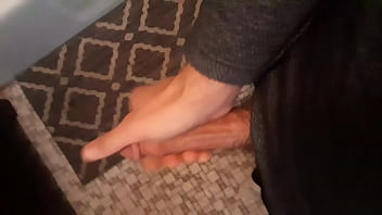 Beating my meat in the bathroom
