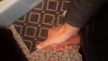 Beating my meat in the bathroom