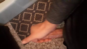 Beating my meat in the bathroom