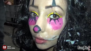 Dutch teen swallows big cumloads on halloween part1 Dutch teen swallows big cumloads on halloween part1
