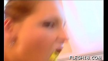 Glorious minx gash plowing session