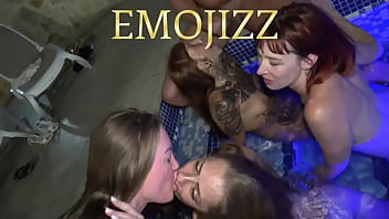 After dark anal pool orgy