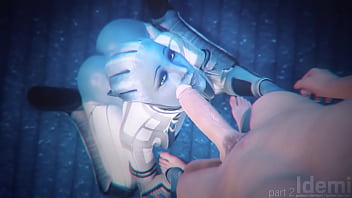 Liara blowjob and facial