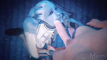 Liara blowjob and facial