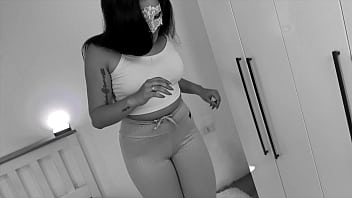 Experimentando calças leggings de academia raissa conte