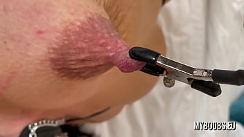 Whipping boobs shione cooper and clips on nipples