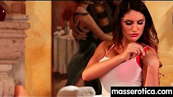 Massage therapist giving her patient some unknowing love 17