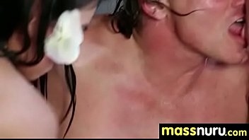 Lucky client gets a full service massage 16