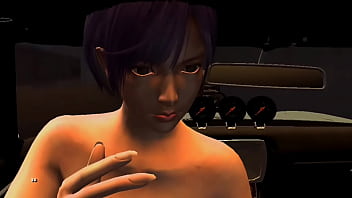 Comendo a asiática dentro do carro