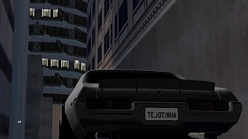 Comendo a asiática dentro do carro