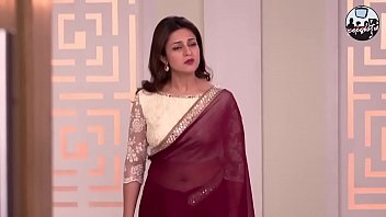 Chubby tv aunty divyanka tripathi aka ishita beautiful navel in transparent sari