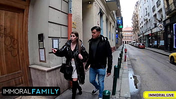 Lady lyne huge natural tits milf gets naked in public & pounded to pluto by monster cock – immoral family 4k