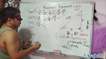 16 ángulo sexual en tu hipotenusa 45 grados