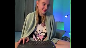 Masturbate big cock with hot blonde