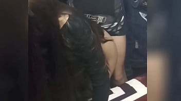 Noooo she was scared that her boyfriend would find out college friend leaves the party and this happens