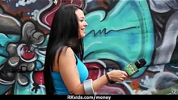 Sexy teen nails her butt on hard dick for cash 10