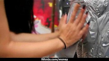 Sexy teen nails her butt on hard dick for cash 10