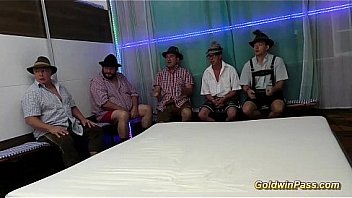 Two german cute teen gets gangbanged