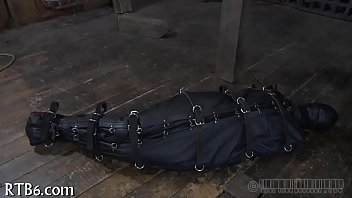 Restrained girl is punished