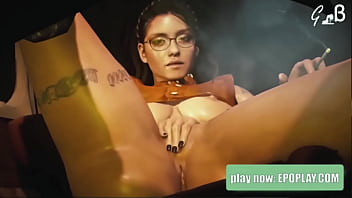 Sexy cute girl playing with her pussy