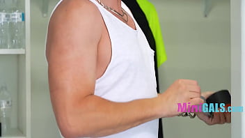 Teens thing for older men open's pervy coach's door