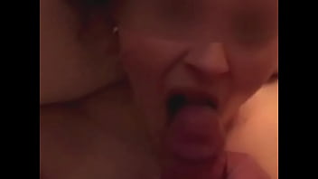 Wife tastes husbands cum