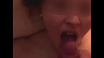 Wife tastes husbands cum