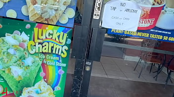 Bbc uses ice cream as lube to fuck my face & my ass