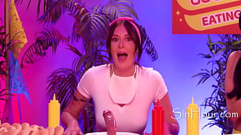 Lesbians at a hotdog contest