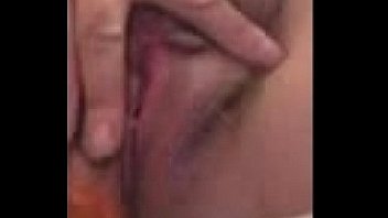 Wife using dildo and wank with hand