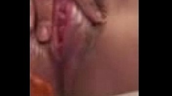 Wife using dildo and wank with hand