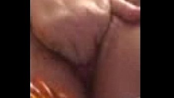 Wife using dildo and wank with hand