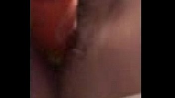 Wife using dildo and wank with hand