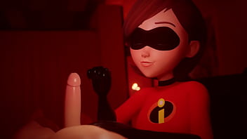 Helen parr jerks you off in costume