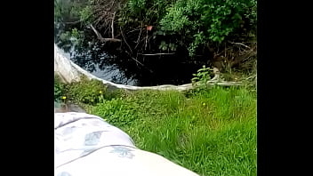 Fucking arround pond side