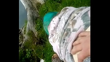 Fucking arround pond side