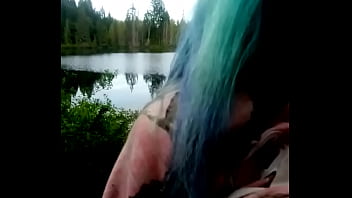 Fucking arround pond side