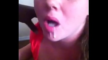 White girlfriend swallow White girlfriend swallow