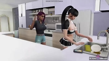 Owner of the house fucks her employee