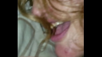 White whore talking s after cumming in her pussy