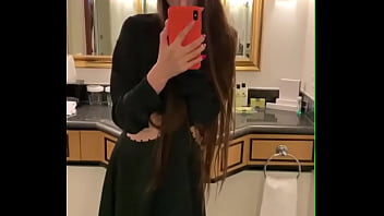 Sexy teen plays with herself in front of the mirror