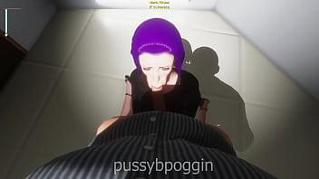 Violet hair girl gets dicked